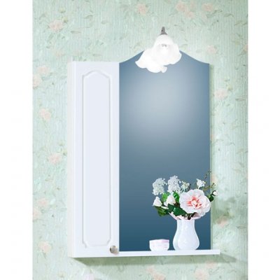 Зеркало для ванной со шкафчиком Бриклаер Лючия 65